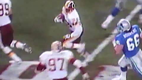 Darrell Green returns interception for TD against Lions, GREATEST DEFENDER OF ALL TIME.