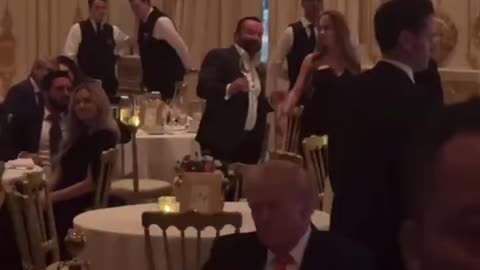 President Trump shows off his dance moves while enjoying Christmas Eve