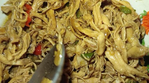 shredded chicken