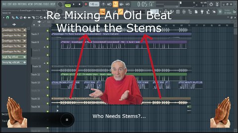 Re-Mixing an Old Beat of Mine Without the Stems-FL Studio Tutorial-How to Mix and Master An Old Beat