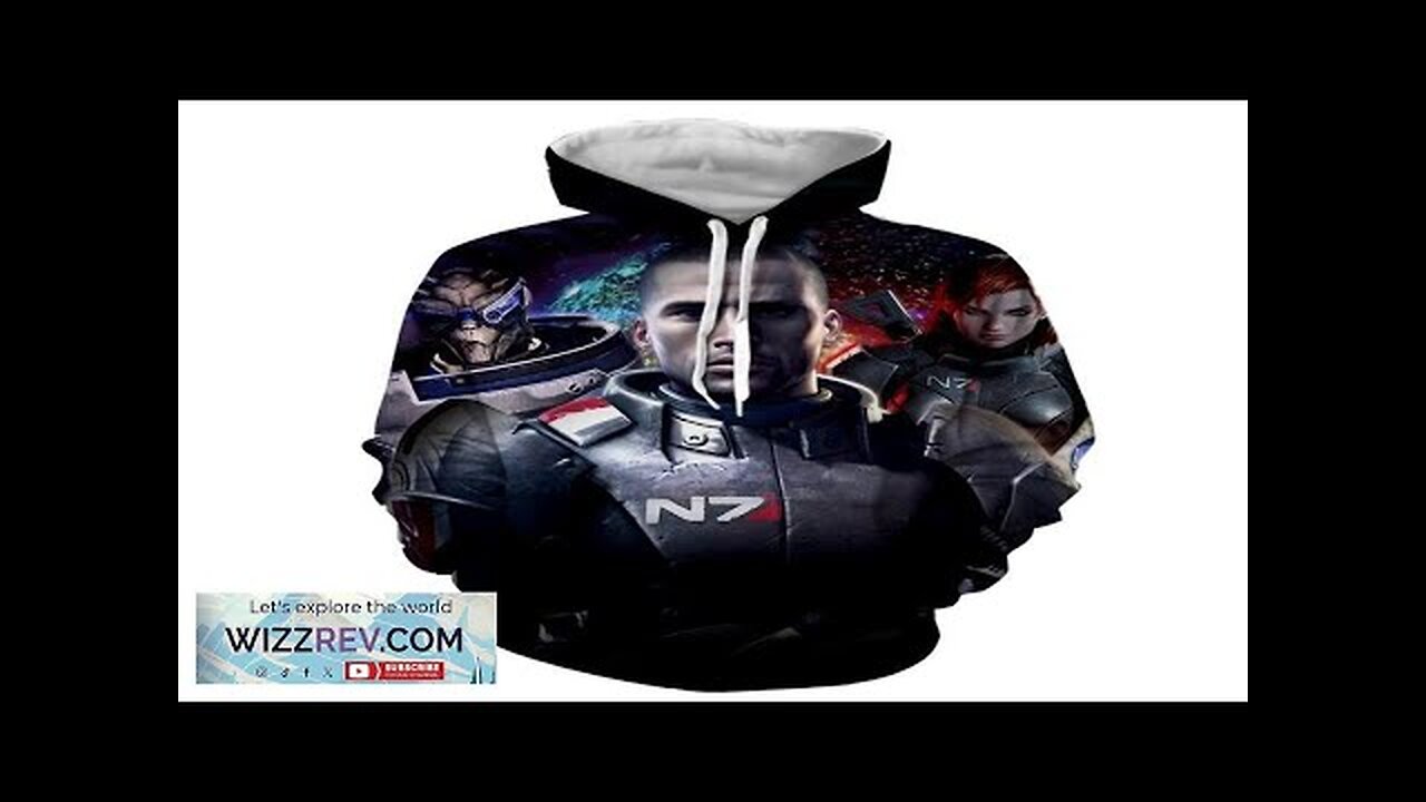 Mass Effect Captain Shepard Portrait War Hero Game Hoodie Review