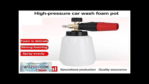 Foam Spray Bottle Big Mouth Snow Foam Spray Gun Cleaning Machine High-pressure Review