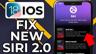 HOW TO FIX SIRI 2.0 NOT WORKING ON IPHONE IOS 18