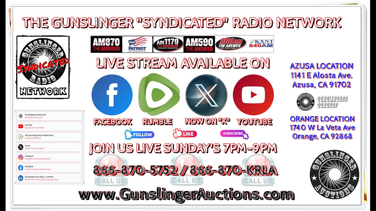 The Gunslinger Radio Show LIVE 02-23-2025