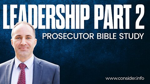 Prosecutor Bible Study Time : Leadership Part 2 : Hireling