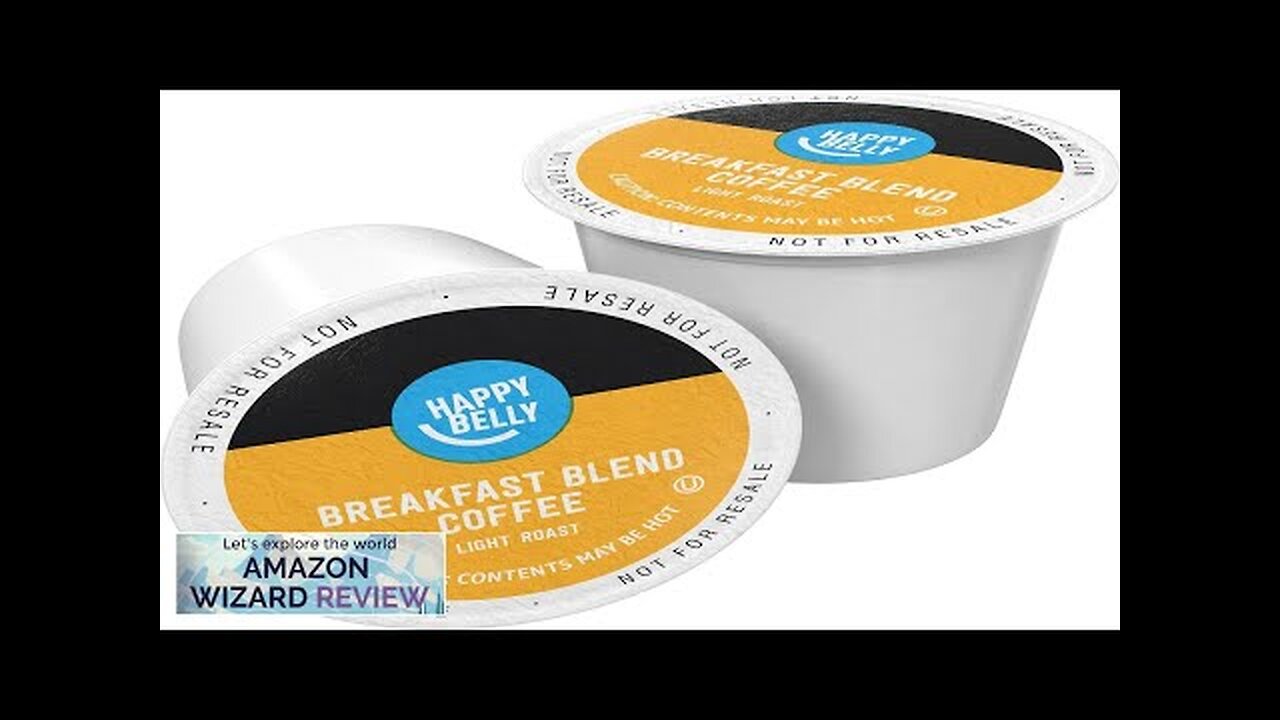 Amazon Brand Happy Belly Light Roast Coffee Pods Breakfast Blend Compatible Review