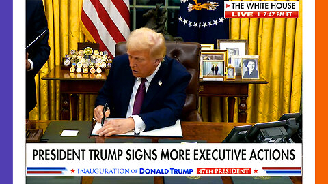 🔴LIVE: Trump Signs 200+ Executive Orders, 2025 Presidential Inaugural Parade 🟠⚪🟣