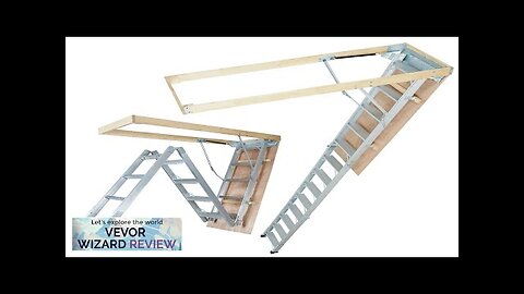 VEVOR Attic Ladder Foldable 350-pound Capacity 22.5" x 63" Multi-Purpose Aluminium Review