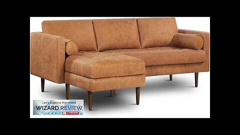 POLY & BARK Napa Leather Couch – Left-Facing Sectional Full Grain Leather Review