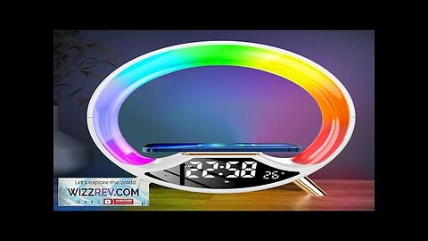 Multifunctional RGB LED Night Light Clock with Bluetooth Speaker Colorful Ambiance Lighting Review