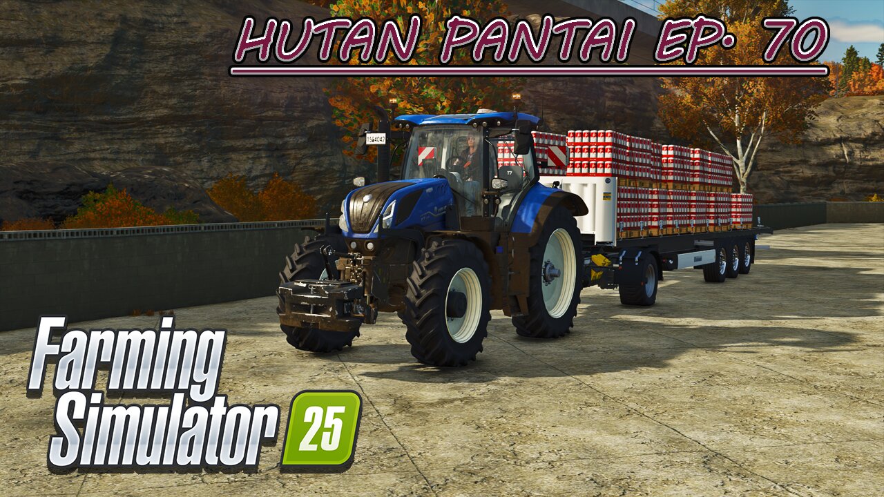 Laying Out a Poplar Field. Loading Flour w/ Palfinger. | HUTAN PANTAI EP. 70 | Farming Simulator 25