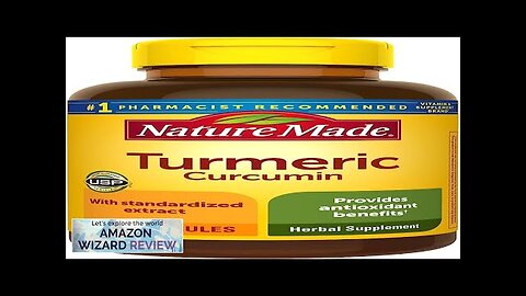 Nature Made Turmeric Curcumin 500 mg Herbal Supplement for Antioxidant Support 120 Review