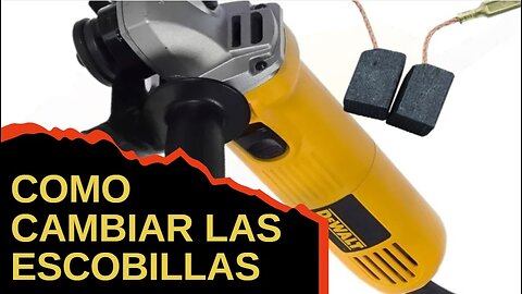 Cómo reemplazar las escobillas de carbón radial DeWalt DW 819 tutorial amoladora angular DW 819