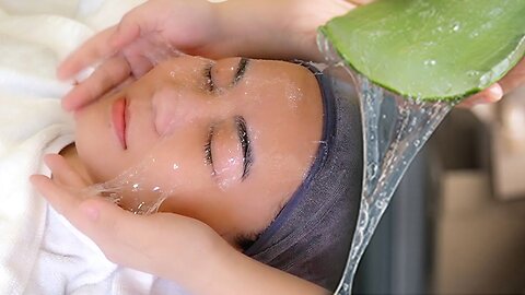 중국 알로에 피부관리샵 - ASMR