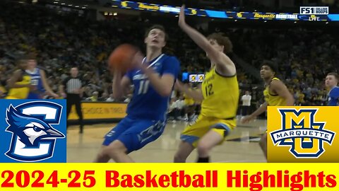 Creighton vs #8 Marquette Basketball Game Highlights 1 3 2025