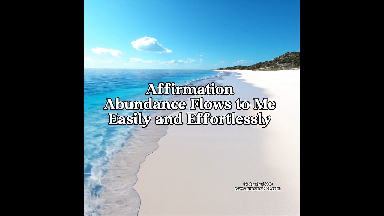 Affirmation for Abundance