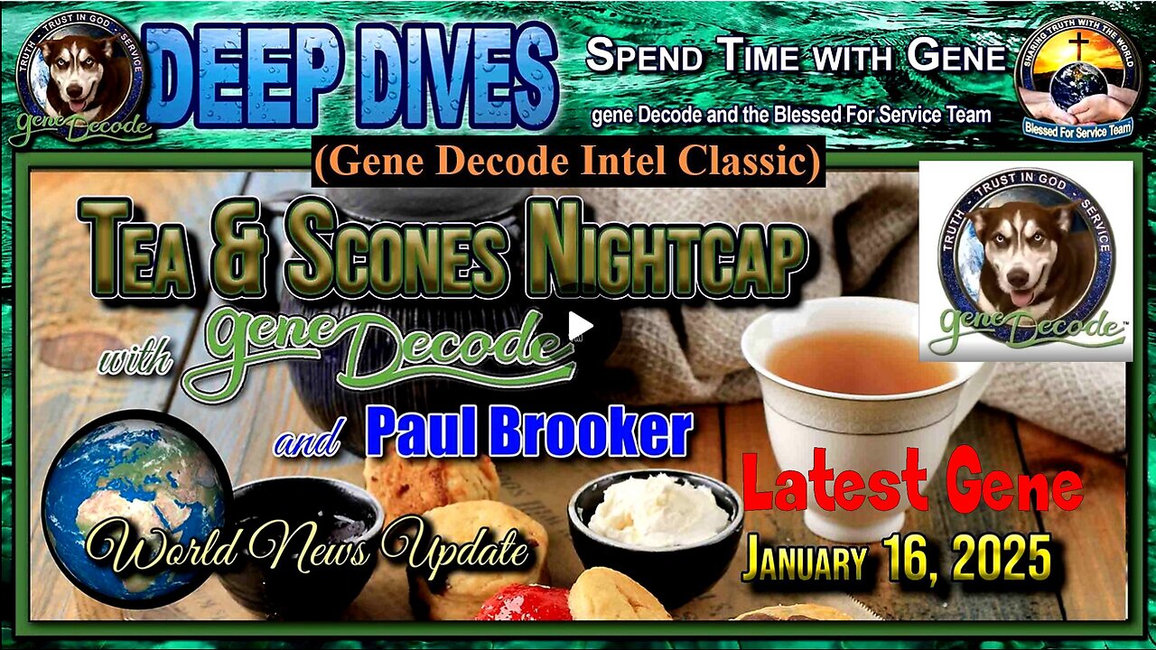 2025-01-16: Tea & Scones Nightcap with Gene Decode and Paul Brooker - World News Update