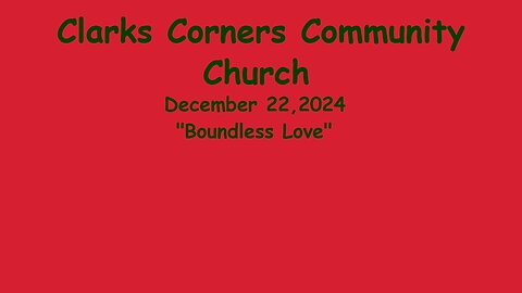 12/22/2024 Boundless Love