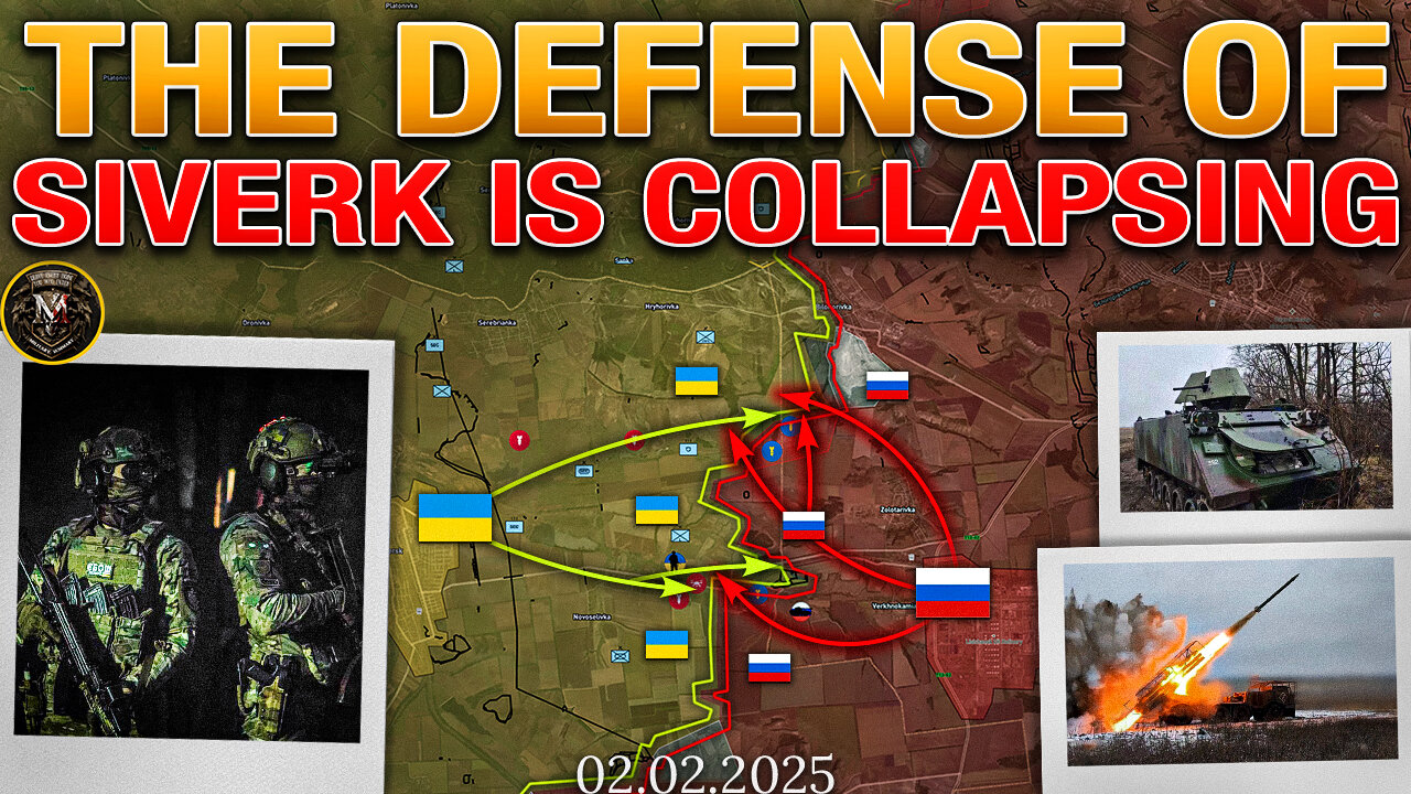 Cold War II❄️ The Road Of Death Leading To Sudzha💀 The Defense Of Siverks Collapses⚔️ MS 2025.02.02📰