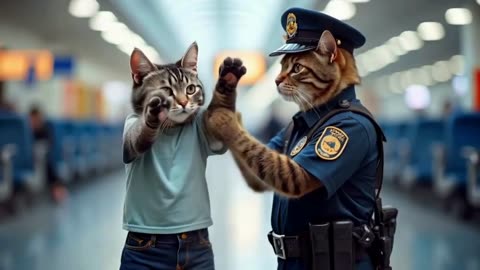 🐈🐈Cat at airport 😳😳