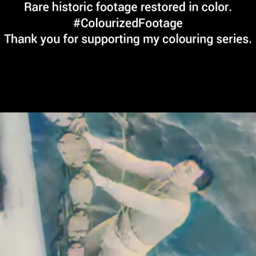 US Navy Deploys Depth Charges at Sea WWII Colourized Footage #WW2