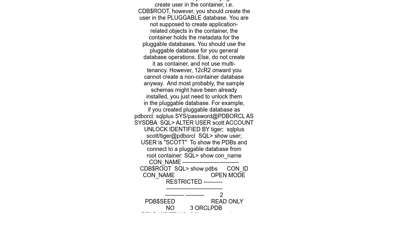 error ORA-65096 invalid common user or role name in Oracle database