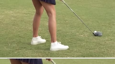 Alison Lee beautiful shot #golf #golfer #professional #athlete #driver #hit #swing #shot #green #pro
