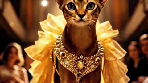 Adorable Cat Fashion Show 🐾 | Stylish Kitties on the Ramp!"