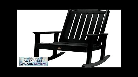 Lehigh Rocking Chair Outdoor Seating Black Freight Free Garden Furniture Lounge Chairs Review