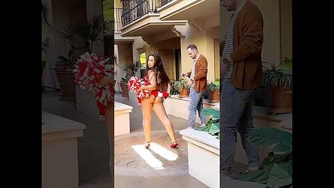 When Beauty Meets Chaos: Watch Her Try These Wild Stunts! #funny #shorts