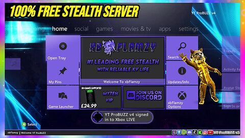 SHOWCASE XBFLAMZY STEALTH SERVER FREE FOR RGH XBOX 360