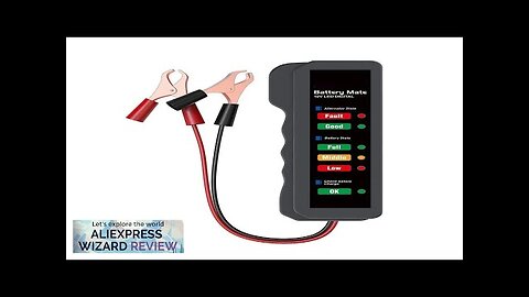 12V Car Battery Tester Alternator Tester AutomotiveBattery Checker Analyzer to Check Review