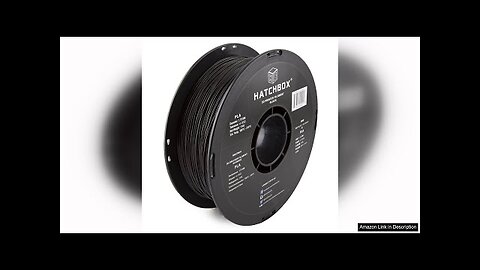 HATCHBOX 1.75mm Black PLA 3D Printer Filament, 1 KG Spool, Dimensional Accuracy Review