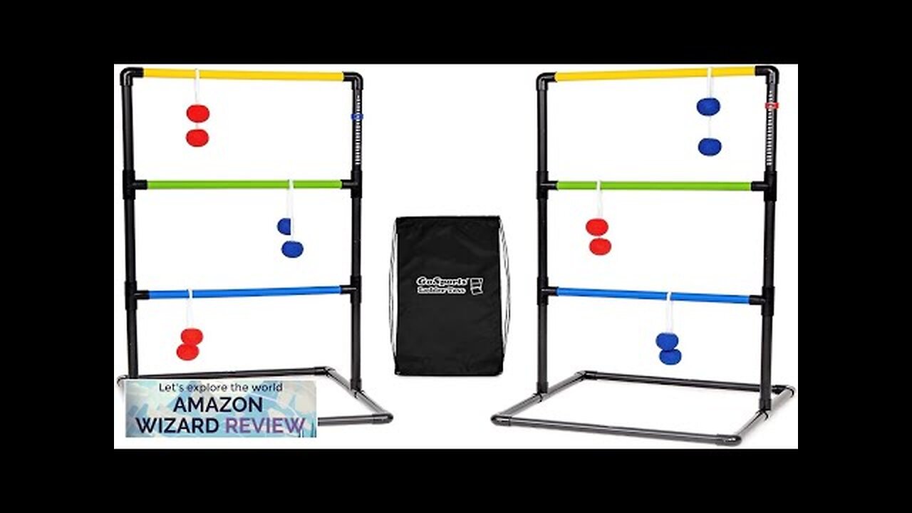 GoSports Ladder Toss Indoor & Outdoor Game Set with 6 Soft Rubber Review