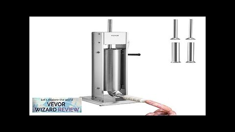 VEVOR Sausage Stuffer 15LBS/7L Capacity Homemade Sausage Maker Stainless Steel Review