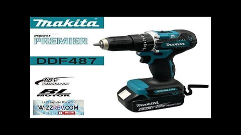 Makita DDF487 ddf487 18V Screwdriver Brushless Electric Drill Impact Drill Of Decoration Review