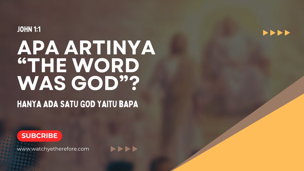 THE WORD WAS GOD