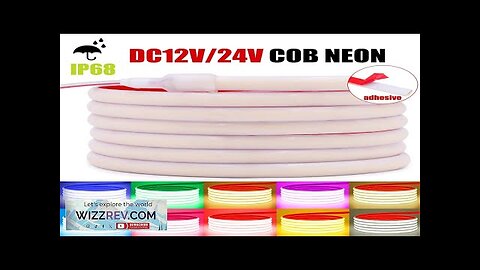 IP68 Waterproof COB LED Neon Strip Light 12V 24V 320LEDs/m Red Ice Review