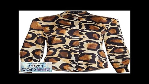 Sergio Hudson Silk Button Up BlouseA beautiful continuation of the bold animal theme this Review