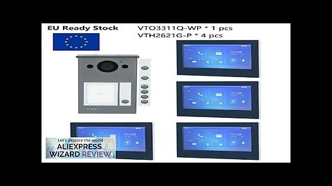 DH Multi-Language IP Video Intercom KITVTO3311Q-WP & VTH2621G-P P2P Cloud Door bell Review