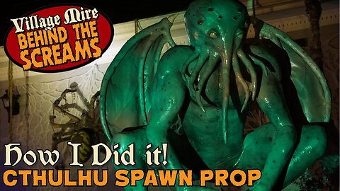 Cthulhu Spawn Halloween Prop Tutorial How To #Halloween #yardhaunt #homehaunt #lovecraft #cthulhu