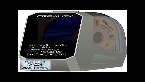 Creality Official Space PI Filament Dryer，3D Printer Filament Dryer Box with 360° Review