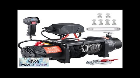 VEVOR Electric Winch 12V 10000 lb Load Capacity Nylon Rope Winch IP67 Review