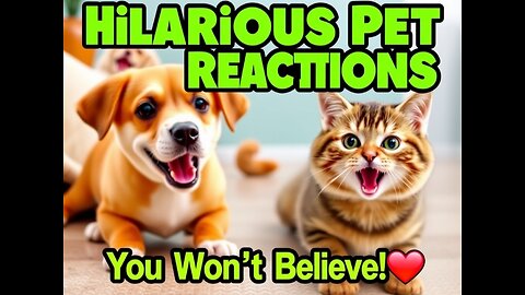 "Hilarious Pet Reactions You Won’t Believe! 😂🐾"