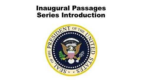 Inaugural Passages: Series Introduction