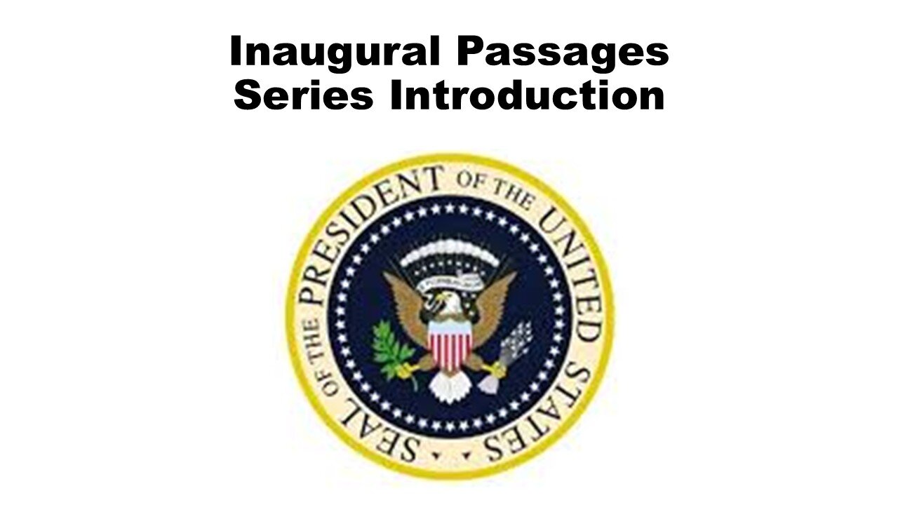 Inaugural Passages: Series Introduction