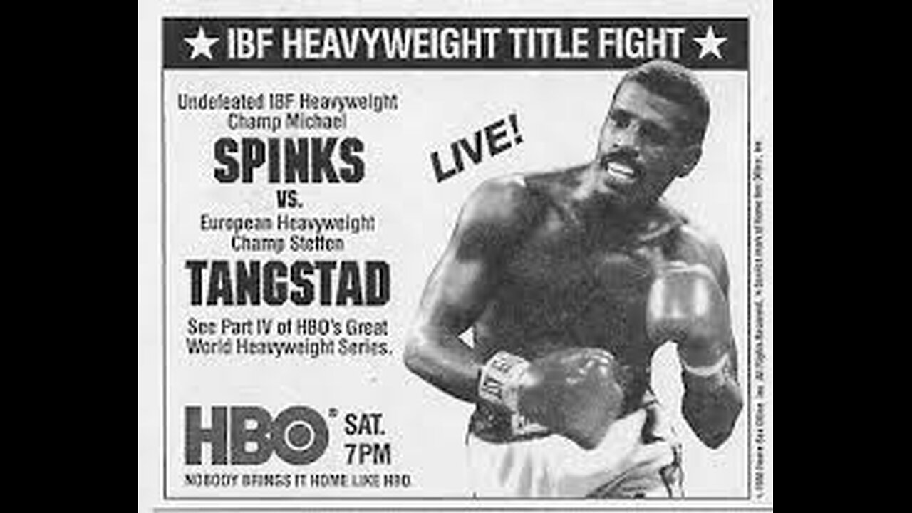 Michael Spinks vs Steffen Tangstad - Sep 06 1986 - Hilton Center, Las Vegas, NV