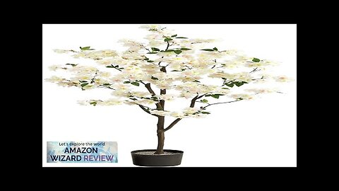 Nearly Natural 6ft. Cherry Blossom Artificial Tree White Review