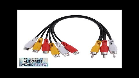 AV Audio Converter Adapter Cable Cord 3 RCA Male A to 6 Review