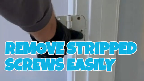 Surprisingly easy Way to Remove Stripped Screws While Replacing Hinges